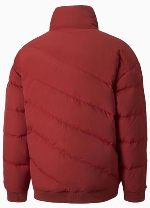 Пуховик puma classics down bomber, intense rouge10 фото