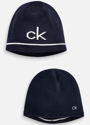 Calvin klein golf react reversible beanie шапка двостороння оригінал5 фото