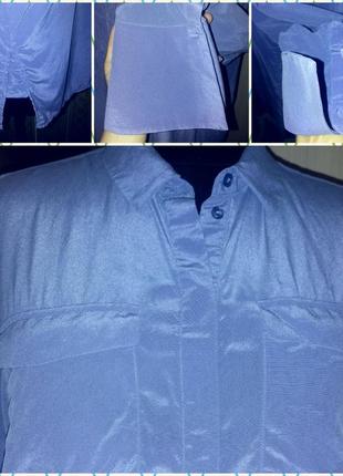 Стильная фирменная шелковая рубашка, блуза4 фото