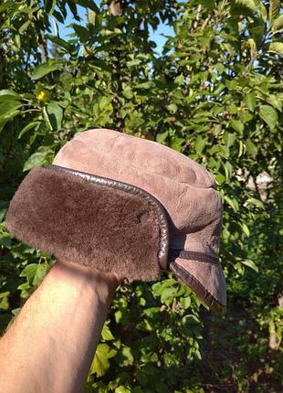 Шапка из натуральной овчины. англия. 57.