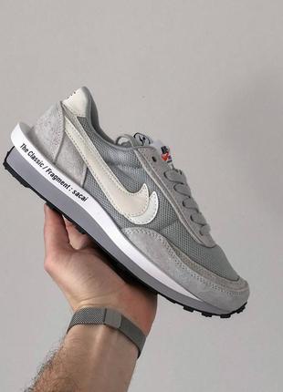 Кросівки жіночі nike ld waffle sf sacai fragment grey/кроссовки женские найк сакаи