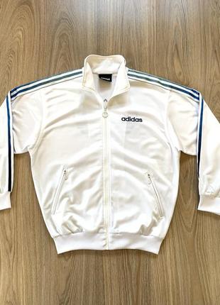 Мужская винтажная спортивная кофта олимпийка с нашивкой adidas d31 фото