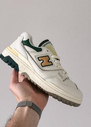 Кросівки жіночі new balance 550 aime leon dore natural green/ кроссовки женские нью бэлэнс 550