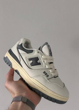 Кросівки чоловічі new balance 550 aime leon dore white grey