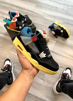 Кросівки nike air jordan 4 retro off noir