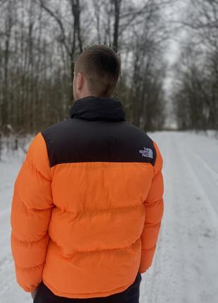 Пуховик the north face 700 orange8 фото