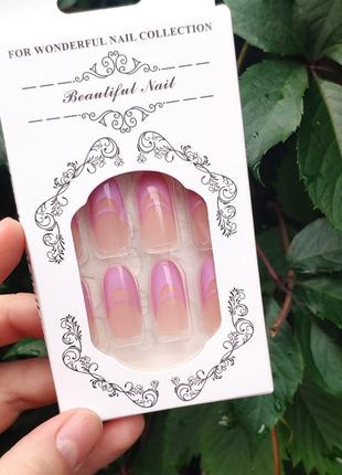 Накладні нігті 24 штуки