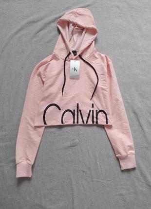 Кроп худі худі calvin klein1 фото