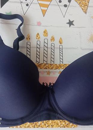 Темно синій бюстгальтер фірми marks and spencer розмір 34в 75в