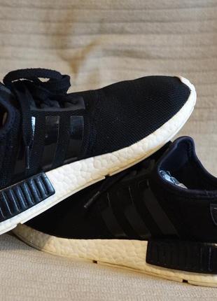 Чорні жіночі фірмові кросівки adidas nmd r1 refined black 40 2/3 р.2 фото