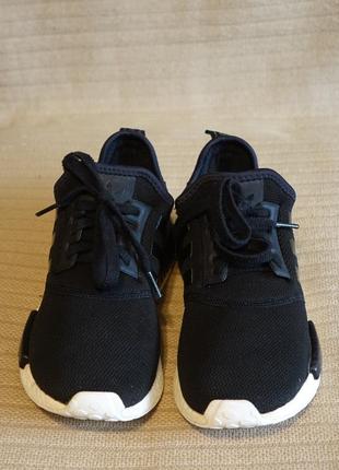 Чорні жіночі фірмові кросівки adidas nmd r1 refined black 40 2/3 р.