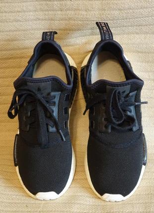 Чорні жіночі фірмові кросівки adidas nmd r1 refined black 40 2/3 р.3 фото