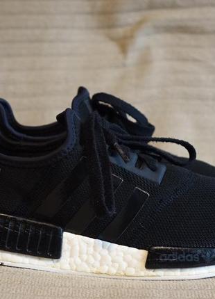 Чорні жіночі фірмові кросівки adidas nmd r1 refined black 40 2/3 р.5 фото