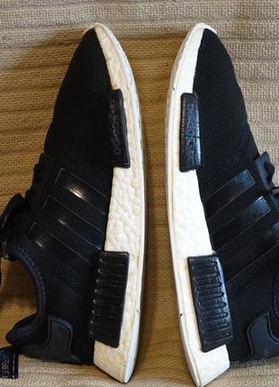 Чорні жіночі фірмові кросівки adidas nmd r1 refined black 40 2/3 р.8 фото