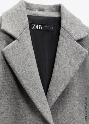 Шерстяное пальто zara6 фото