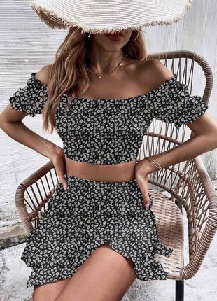 📌 костюм спідниця+топ