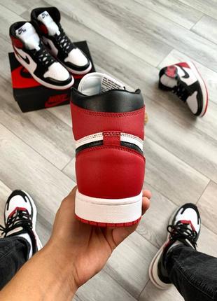 Кроссовки мужские nike air jordan retro 1 red6 фото