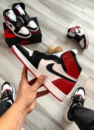 Кроссовки мужские nike air jordan retro 1 red3 фото