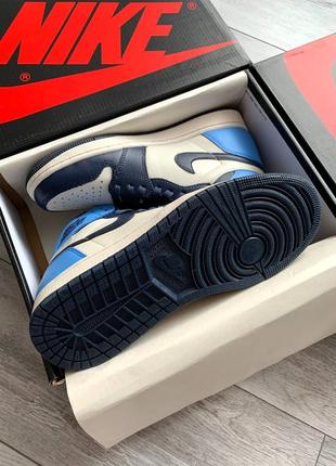 Кросівки чоловічі nike air jordan retro 1 blue2 фото