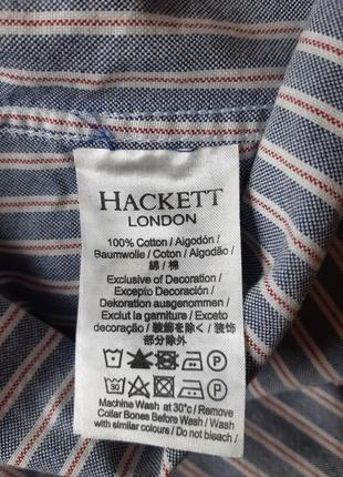 Мужская рубашка в полоску слим фит hackett8 фото