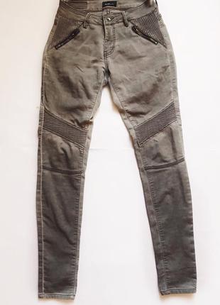 Штаны джинсовые серые1 фото
