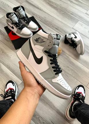 Кросівки nike air jordan retro 1 grаy3 фото