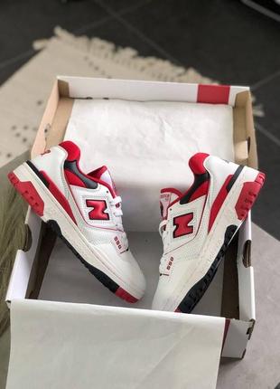 Жіночі кросівки new balance 550 white team red