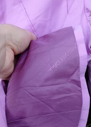 Versace 💓 жакет люкс бавовна піджак s m піджак лавановый7 фото