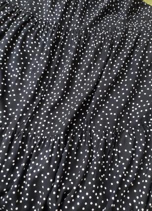 Чорне ярусну сукня сарафан максі shein6 фото