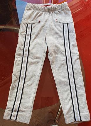 O!philip бавовняні лосини дівчинці 18-24 м 86-92 см красиві сірі з сріблом