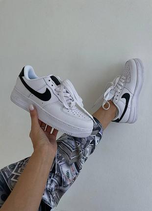 Кросівки жіночі nike air force 1 white / black/кросівки жіночі найк аір форс
