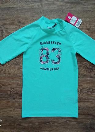 Дитяча купальна сонцезахисна пляжна футболка для плавання для басейну відпочинку