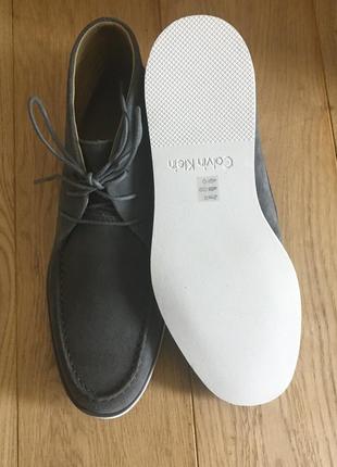 Ботинки calvin klein kenley calf suede grey 5
