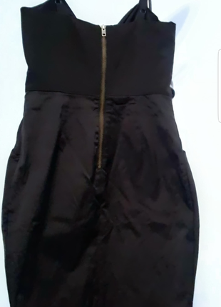 Платье черное  бюстье h&m платье вечернее короткое сарафан на бретелях декольте2 фото