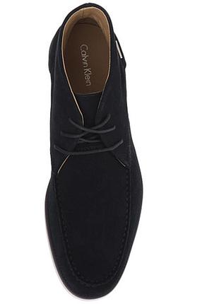 Ботинки calvin klein kenley calf suede dark navy 2