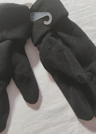 Жіночі однотонні флісові перчатки gina benotti, розмір m, чорний3 фото
