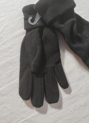 Жіночі однотонні флісові перчатки gina benotti, розмір m, чорний2 фото