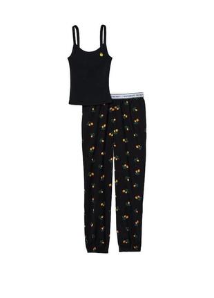 Піжама cotton tank jogger pajama set3 фото