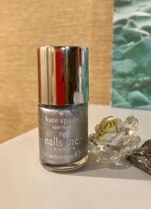 Люкс kate spade new york & nails inc london срібний лак для нігтів8 фото