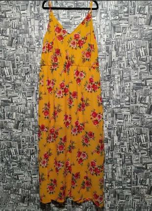 Квітковий максі сарафан великого розміру від h&m