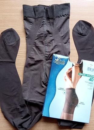 Моделюючі коректуючі колготки 2-м, 3-l, 4-xl 40 den levante magic shaper утяжка