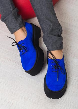 Жіночі замшеві туфлі, різні кольори1 фото