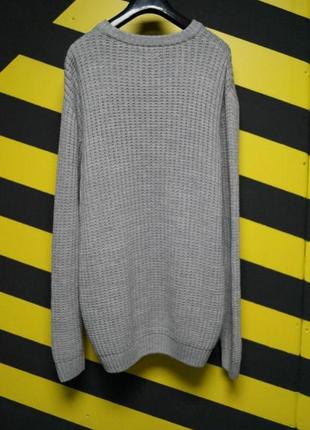 Вязаный классический свитер с шерстью3 фото