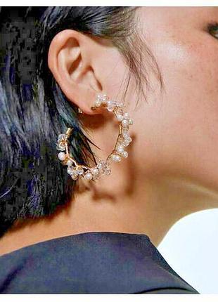 Сережки кільця zara 3