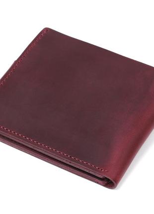 Женское винтажное портмоне shvigel 16457 бордовый2 фото