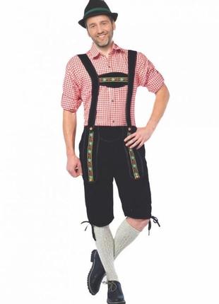 Ледерхозе баварські штани, бриджі на лямках октоберфест карнавал