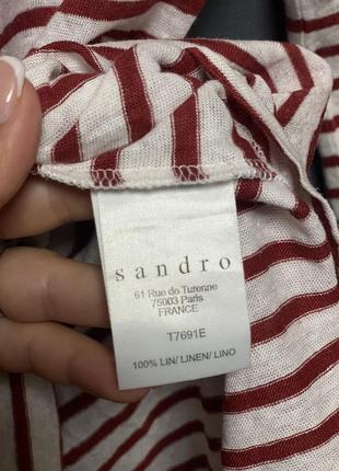 Лляна кофта блуза sandro paris6 фото