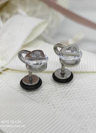 Сережки на закрутках гіпоалергічні