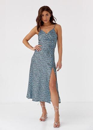 Сукня в білизняному стилі блакитний колір