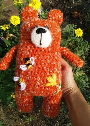 В'язаний ведмідь, іграшка, подарунок 7